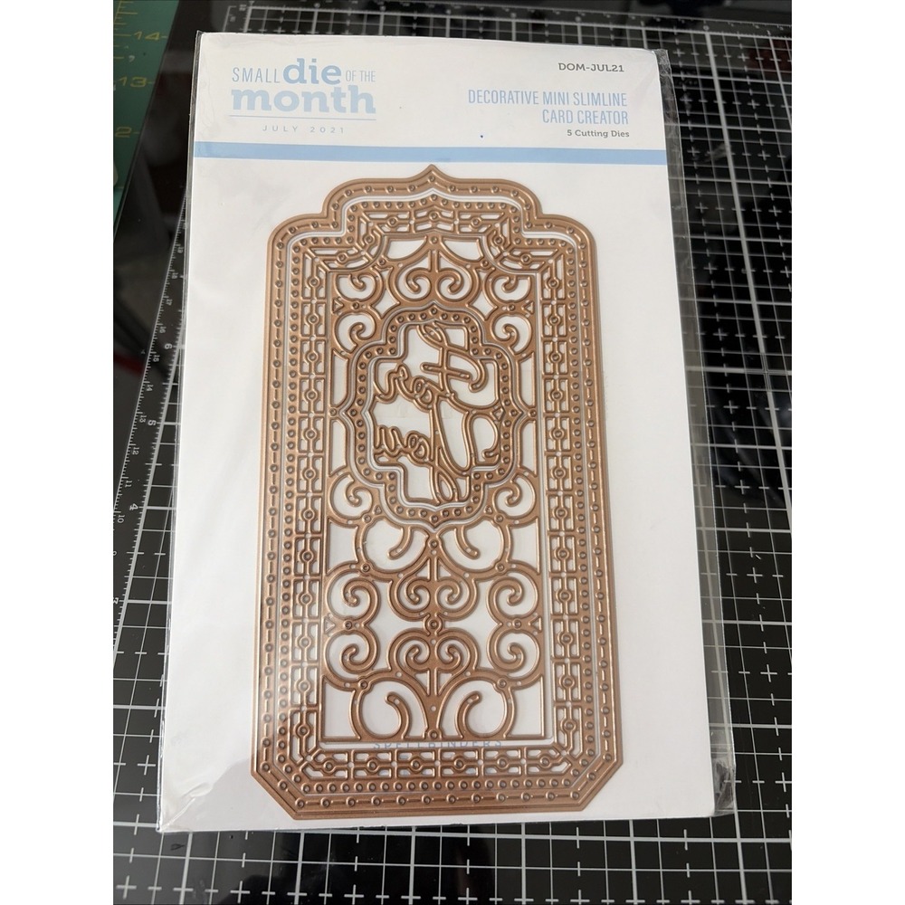 Spellbinders Decorative Mini Slimline Card Creator Die Set Small DOM July 2021